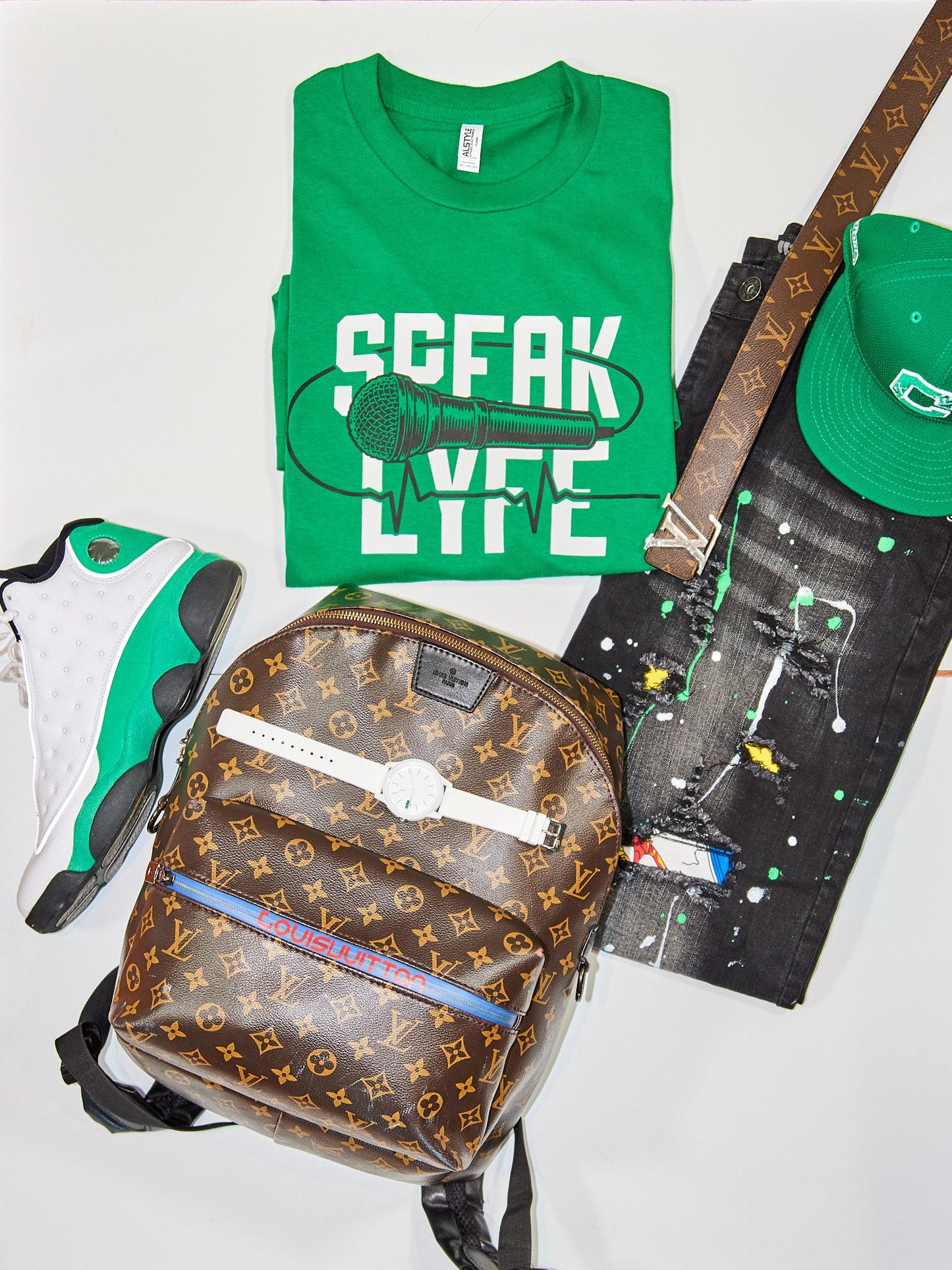 Green Mic Shirt