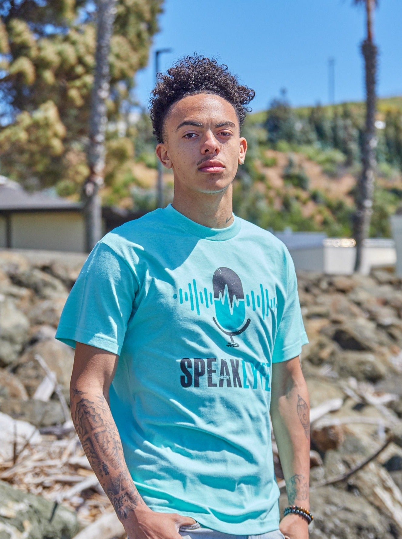 Speak Lyfe Light Turquoise Shirt