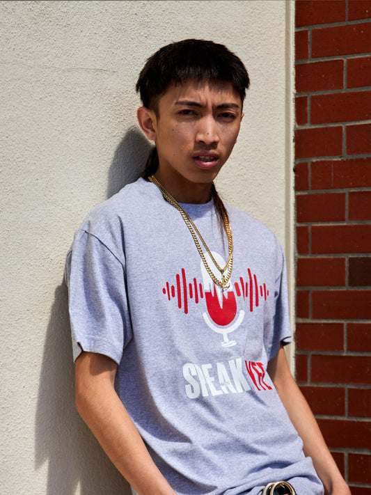 Grey Speak Lyfe Tee