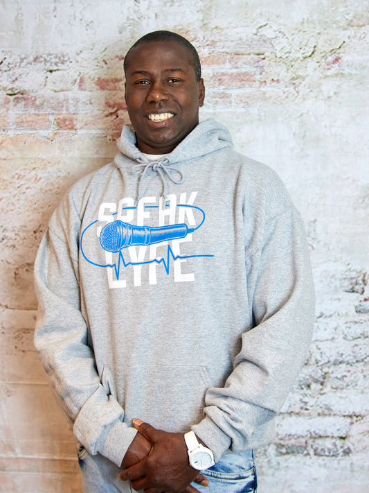Grey Mic Hoodie